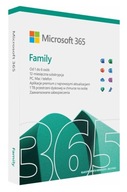 NOWY Microsoft OFFICE 365 Family dla 6 osób BOX PL