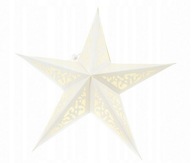 Witraż 50cm - świecący lampion Gwiazda ażurowy dekoracje święta wiszący