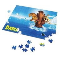 Puzzle + MENO DOBA ľadová VZORY A4 110 dielikov.