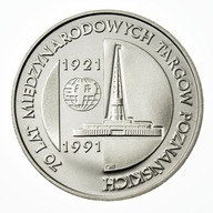 POLSKA III RP 200000 ZŁ 1991 Ag 70 LAT MIĘDZYNARODOWYCH TARGÓW POZNAŃSKICH