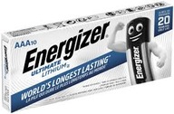 10 x bateria ENERGIZER ULTIMATE LITHIUM AAA LR3 R3