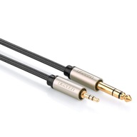 Kabel audio Ugreen AV127 mini jack 3,5mm - jack 6,35mm 1m szary