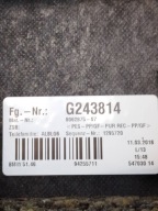 BMW 7 G11 Abdeckung, Hutablage heck 8062875