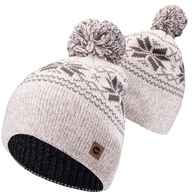 Czapka zimowa DAMSKA MĘSKA CIEPŁA DWUWARSTWOWA BEANIE HI-TEC