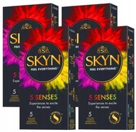 SKYN SENSES mix prezerwatywy potęgujące orgazm z wypustkami 20 szt.