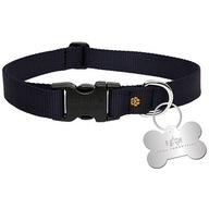 Obroża dla psa Alpha Industries Basic Dog-Tag Collar - Czarna L