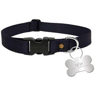 Obroża dla psa Alpha Industries Basic Dog-Tag Collar - Czarna S