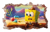 SAMOLEPKY NA STENU SpongeBob Patrik 115x75 cm