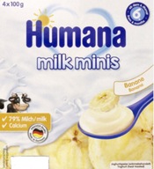 HUMANA Deserek jogurtowy bananowy po 6 miesiącu 4x100 g.