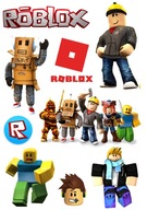 WYDRUK CUKROWY Opłatek na Tort ROBLOX A4 JADALNA DEKORACJA