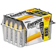 24x Bateria Alkaliczna ENERGIZER ALKALINE AAA LR03 MN2400 1.5V MOCNA