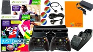 KONSOLA XBOX 360 S 250GB PADY GRY NA KINECT JUST DANCE SPORTS MEGA FUN