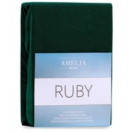 Prześcieradło RUBY frotte 100-120x200 ameliahome - FITTEDFRO/AH/RUBY/BOTTLE