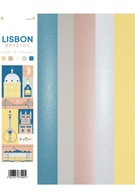 Kartón bristol farebný set Lisbon A4 - 25ark.