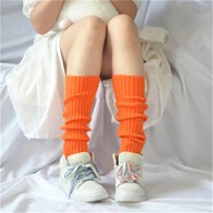NOWE koreańskie cukierkowe kolory słodka dziewczęca ocieplacze na nogi dzianinowe nakładki na stopy damskie