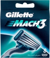 8 x Gillette Mach3 Vložky Čepele Nožnice Mach 3
