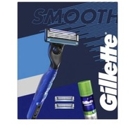 Gillette Zestaw maszynka Mach3 z ostrzem + 2 ostrza + żel do golenia 75 ml