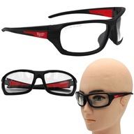 OKULARY OCHRONNE ODPORNE NA ZARYSOWANIA SAFETY GLASSES PREMIUM MILWAUKEE