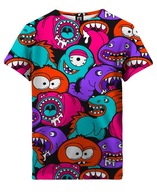 Detské tričko Colorful Monsters 134 DARČEK