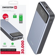 SWISSTEN POWERBANK 30000 mAh PD QC 133W do laptopa telefonu 2x USB-C USB-A