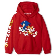 Sonic 2 Mikina s kapucňou Detská Hrubá Mäkká