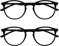 Okuliare opulize +2,50 2 ks čierne