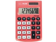 Kalkulator kieszonkowy. Pocket Touch 8-pozycyjny, czerwony