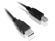 USB kábel A-B 2.0 pre tlačiareň 1,8m