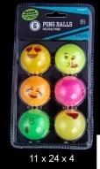 м'ячики для пінг-понгу 6 шт SMILES