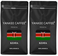 Zrnková káva 2kg 100% Arabica čerstvo pražená Keňa Pre kávovar a prepad