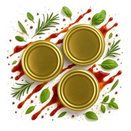 50 x ŠTVORZÁVESNÉ VIEČKO FI 82 mm 4-ZÁVESNÉ