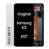 ORG WYŚWIETLACZ LCD RAMKA Samsung Galaxy A12 A12s (Nacho)A127 GH82-26485A