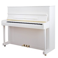 białe pianino akustyczne Petrof P118 P1