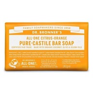 Mydlo v kocke Dr. Bronner's citrus-pomaranč 140g