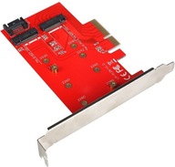 I-tec Adapter PCI-E SATA 2x M.2 Card PCI-E/SATA
