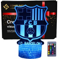 3D nočné svetlo ako darček led usb FC Barcelona