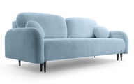 Niebieska Sofa CARI 230cm Welur - różne kolory