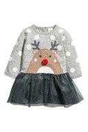 H&M sukienka świąteczna tiulowa na święta Boże Narodzenie RENIFER 74-80