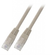 Kabel krosowy patchcord UTP kat.5e szary 0,5m PVC PC-5EUTPPVC-GY0.5