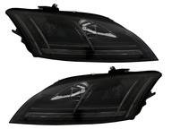 Reflektor Lampa Bi-Xenon kpl Diody Soczewka Clear Czarne Audi TT 8j 06-10