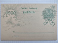 Całostka Niemcy Karta Pocztowa 1900 5 Pf. Reichspost