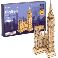 ROBOTIME Drevený model 3D puzzle Big Ben DIY