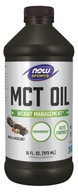 NOW FOODS MCT Oil - MCT olej - príchuť Vanilla hazelnut (473 ml)