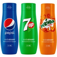 Pepsi + 7Up + Mirinda koncentrat syrop SodaStream