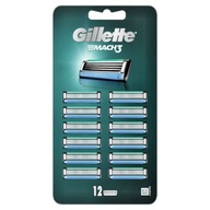 Gillette Mach3 - 12 nożyków / wkładów do golenia - Oryginał - Kartonik