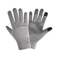 Męskie rękawiczki zimowe Termiczna podszewka z polaru Outdoor Cold XL Szary, z pełnym palcem