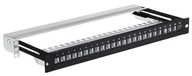 Patch panel keystone RACK 19" 1U, 24 porty, FTP, STP, wysuwany, Netrack, cz