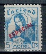 Hiszpania Motril 1937 Znaczek (*) Especial Maryja