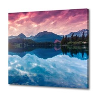 Foto-obraz na płótnie Jezioro górskie 40x40