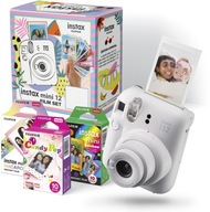 Aparat Fujifilm Instax Mini 12 biały + 30 zdjęć